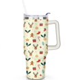 thumbnail image 2 of Christmas Deer and Gingerbread People 40 Oz Tumbler with Handle Lid and Straw Stainless Steel Double Walled Vacuum Insulated Cup Merry Christmas Gifts Tumbler for Women Men Friends Outdoor Indoor, 2 of 6