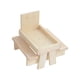 thumbnail image 2 of Comedero de Aves de Madera, Estación de Alimentación para Jardín Exterior, con Banco, Diseño a Prueba de Ardillas, Incluye Percha, 21 x 18 x 18 cm, para Aves de Jardín, Alimentación de Aves Silvestres, 2 of 8