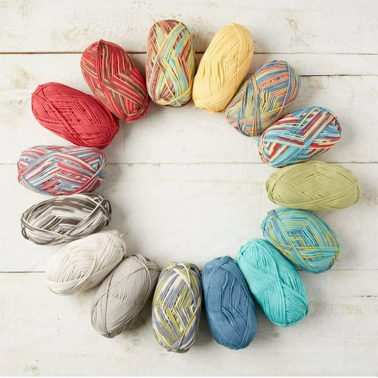 Bernat Maker Home Dec Aqua Yarn - 2 Pack of 250g/8.8oz - Cotton - 5 Bulky -  317 Yards - Knitting/Crochet 