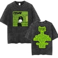 thumbnail image 4 of Camiseta de Charli XCX Brat Tour para hombre, camisa con estampado de letras de alta calidad, Vintage, lavada, a la moda, Unisex, Hip Hop, de gran tamaño, 2024, 4 of 5