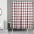 thumbnail image 2 of Creative Products Red Gray Plaid 71x74 Shower Curtain, 2 of 7