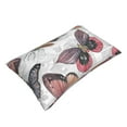 thumbnail image 3 of EasygdpVintage Butterflies Polyester Fiber Double-Sided Pillowcase,Super Soft,Comfortable And Luxurious Pillowcase,Not Easy To Break Or Deform- 14"X20", 3 of 9
