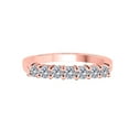 thumbnail image 2 of Aonejewelry 0.25 Ct. Ttw 7 Stone Diamond Enagement Ring In 10K Rose Gold, 2 of 4