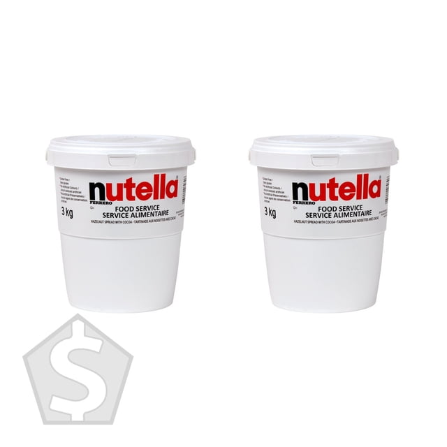 Nutella Tartina, 3 kg - Lot de 2