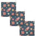 thumbnail image 7 of SKYSONIC Christmas Angel Nutcracker Santa Baby Muslin Washcloths Face Towel, 3 PCS Snowflake Socks Burp Cloths Cotton Wipes Infant Wash Cloth for Newborn Boys Girls 12"x12", 7 of 7