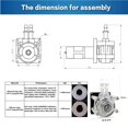 thumbnail image 4 of 24V DC Peristaltic Pump - 0.8GPH (3000ml/min) High Flow Dosing System w/ Hose Kit, for Reef Aquarium & Analytic ,Easy to Use, 4 of 6