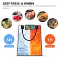 thumbnail image 5 of XMXT Reusable Lunch Bag Women, Waves Particles Prints Insulated Lunch Tote for Office Travel, 5 of 8