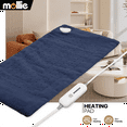 thumbnail image 2 of mollie Electric Throw Blanket 12"x24", Coral Fleece Heated Blanket with 3 Heating Levels, ETL Certification, Machine Washable, Christmas Gift, Navy Blue, 2 of 10