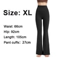 thumbnail image 2 of Pantalones de yoga acampanados para mujer, pantalones de cintura alta con realce de glúteos y pierna ancha, pantalones deportivos de fitness - negro631, 2 of 5