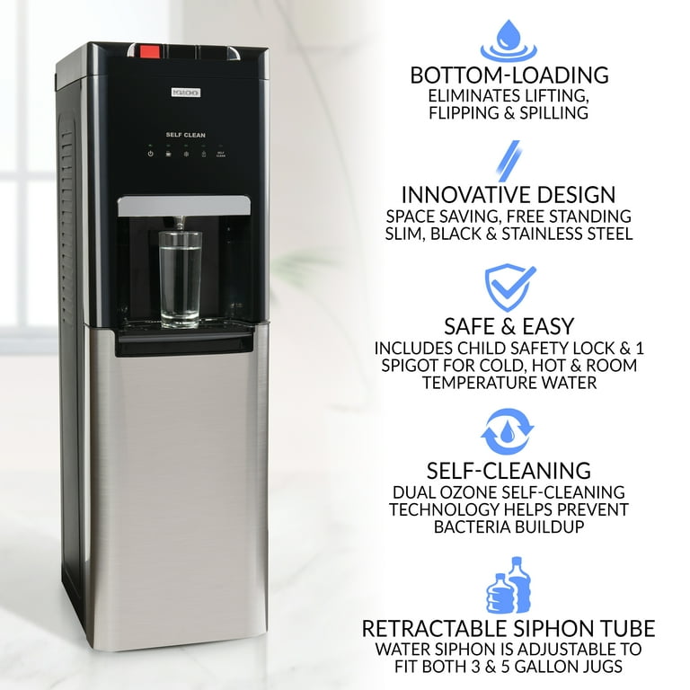 Bottom loading water dispenser self cleaning 2025