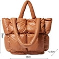 thumbnail image 7 of CoCopeaunt Puffer Tote Bag for Women Quilted Puffy Handbag Light Winter Down Cotton Padded Shoulder Bag Down Padding Tote Bag, 7 of 7
