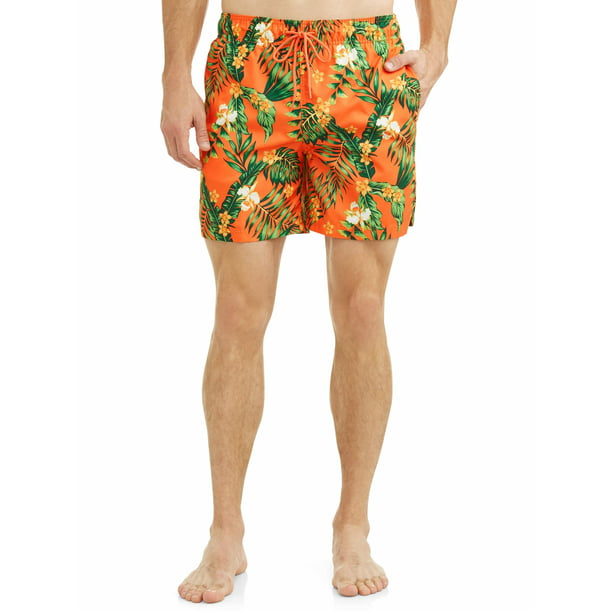 GEORGE - George Men's Novelty 6-Inch Swim Short, up to Size 5XL ...