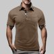 thumbnail image 2 of Mens Manga Corta Botón Abajo Camisas Primavera Verano Casual Cuello Cuadrado, Transpirable Punto para el Golf Y el Uso Diario, 2 of 9