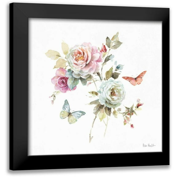 Audit, Lisa 12x12 Black Modern Framed Museum Art Print Titled - Beautiful Romance VII