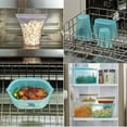 thumbnail image 3 of Zip Top Reusable Food Storage Container - Medium Dish - Gray - Made in the USA - 100% Platinum Silicone, 3 of 3
