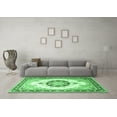 thumbnail image 3 of Ahgly Company Indoor Rectangle Medallion Emerald Green Traditional Area Rugs, 5' x 8', 3 of 4