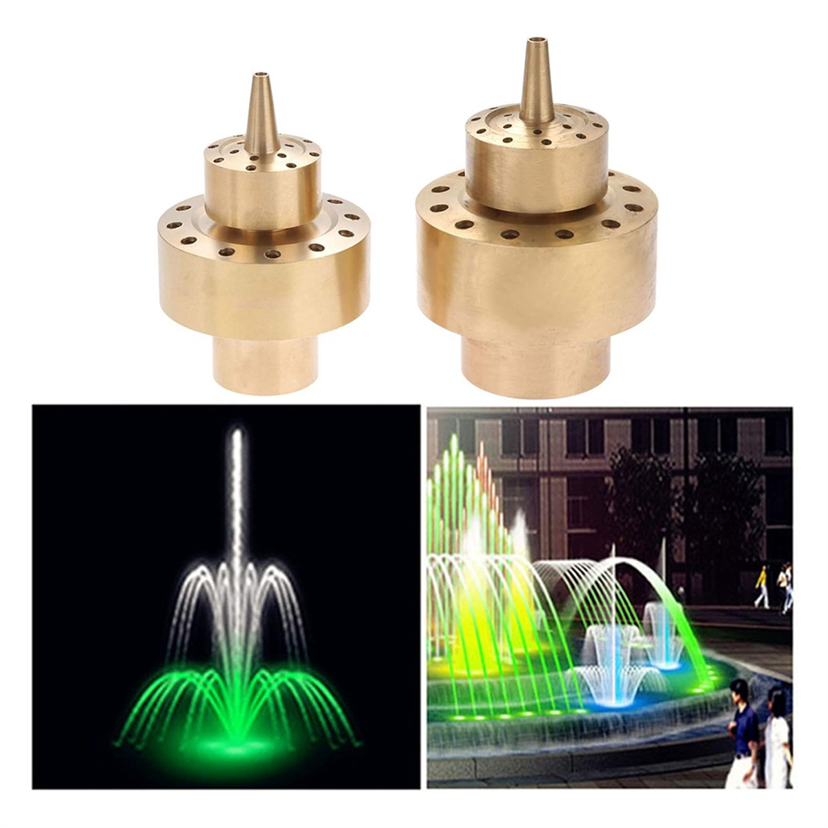 1inch Brass DN25 Fountain Nozzle Column Water Fountain Nozzle Sprinkler Sprays Heads for Pond Bring Beautiful Visual