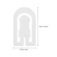 thumbnail image 2 of KALLORY 100Pcs White Plastic Shirt Back Clips Reusable Clothes Fixing Clips for Shirts and Garments, 2 of 8