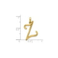 thumbnail image 4 of 14K Yellow Gold Script Initial Z Pendant for Women, Polished Letter Charm Necklace, Dainty Monogram Jewelry, Elegant Symbol of Identity, Classic Everyday Accessory, 4 of 6