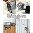thumbnail image 3 of Cordless Vacuum Cleaner, 40Kpa 35Mins Stick Vacuum, Lightweight and Versatile, Deep Cleans, Self-Standing, Green LED, 3 of 9