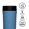 thumbnail image 2 of Corkcicle 17 oz Commuter Cup, Tumbler, Stainless Steel, Spill-Proof, Triple Insulated, Water Bottle, River, 2 of 6