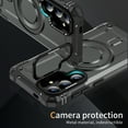 thumbnail image 6 of ELEHOLD for Samsung Galaxy S24 Case, Compatible with Mag safe Accessories, Strong Magnetic Military-Grade Drop Protection Invisible Kickstand Shockproof Protective Phone Case,Gray, 6 of 7