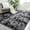 Tie-Dyed Dark Grey, variant on Ultra Soft Shag Area Rug for Living Room, Machine Washable Plush Carpet with Non Slip Backing, Fluffy Bedroom Rug for Home Decor, 5' x 7'