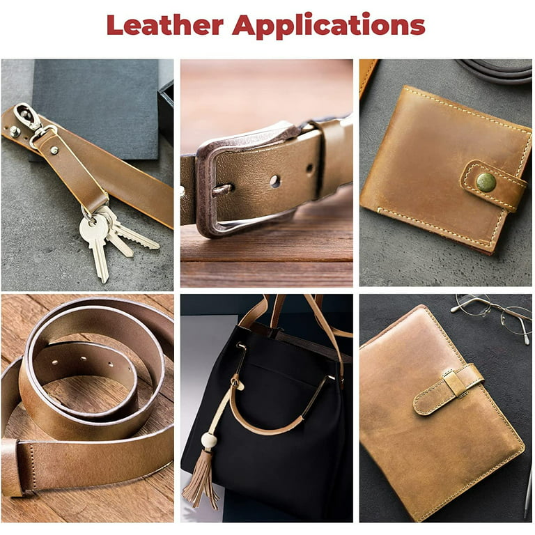Fixed black leather purse strap made of high quality 5-6 oz
