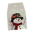 thumbnail image 2 of Camino de mesa navideño Decoración de mesa de comedor de cocina Let It Snow Navidad blanco, 2 of 9
