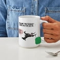 thumbnail image 4 of CafePress - Black Coffee Snoozin' Black Greyhound Large Mug - 15 oz Ceramic Large White Novelty Mug, 4 of 6