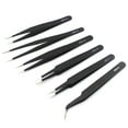 thumbnail image 2 of 6Pcs ESD Stainless Steel Precision Anti-Static Tweezers Set for Electronics, 2 of 6
