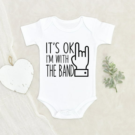Funny Baby Clothes - Band Member Baby Clothes - I'm With The Band Clothes - Cute Baby Clothes - Baby Clothes