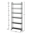 Slim 6Tier Rolling Storage Tower Cart for Organizing Your Kitchen