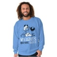 thumbnail image 5 of Hefty Smurf Weights Before Dates Gym Men's Crewneck Sweatshirt Brisco Brands X, 5 of 6