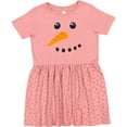 thumbnail image 3 of Inktastic Snowman Face Girls Toddler Dress, 3 of 5