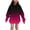 Hot Pink, variant on Auroural Girls Clothes 10-12 Girls Sweatshirts 10/12 Girls Winter Printing Long Adding Velvet Casual And Comfortable Long Sleeve Hoodie for Kids Girls Clothes Girls Hoodies