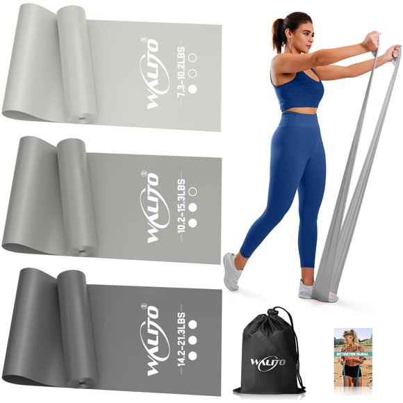 Bandas de resistencia WALITO 5.9ft Set de 3 niveles para terapia física y pilates