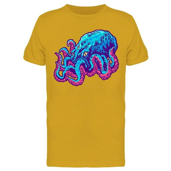 Alien Octopus Graphic T-Shirt Men -Image by Shutterstock, Male Medium