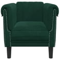 thumbnail image 2 of vidaXL Adult Sofa Chair - Dark Green Velvet, 2 of 5