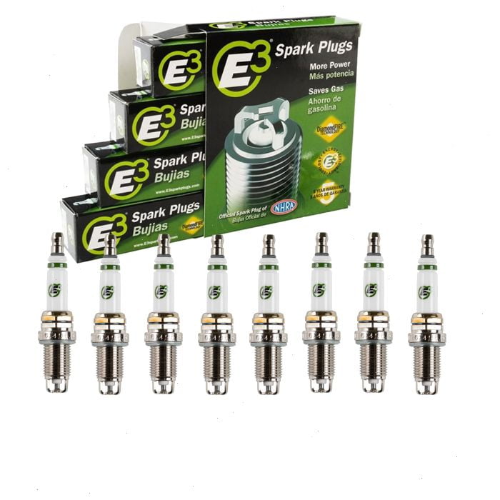 8 pc E3 Spark Plugs compatible with Dodge Ram 1500 4.7L 5.2L 5.9L V8 1994-2007