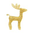 thumbnail image 1 of Reno navideño iluminado, estatua de ciervo navideño, decoraciones artificiales grandes de ciervo centelleante para patio delantero interior y exterior Luz de color dorado, 1 of 8