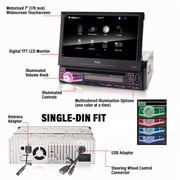 BOSS Audio Systems BV9976B Car DVD Player, Bluetooth, 7” Touchscreen, DVD, USB