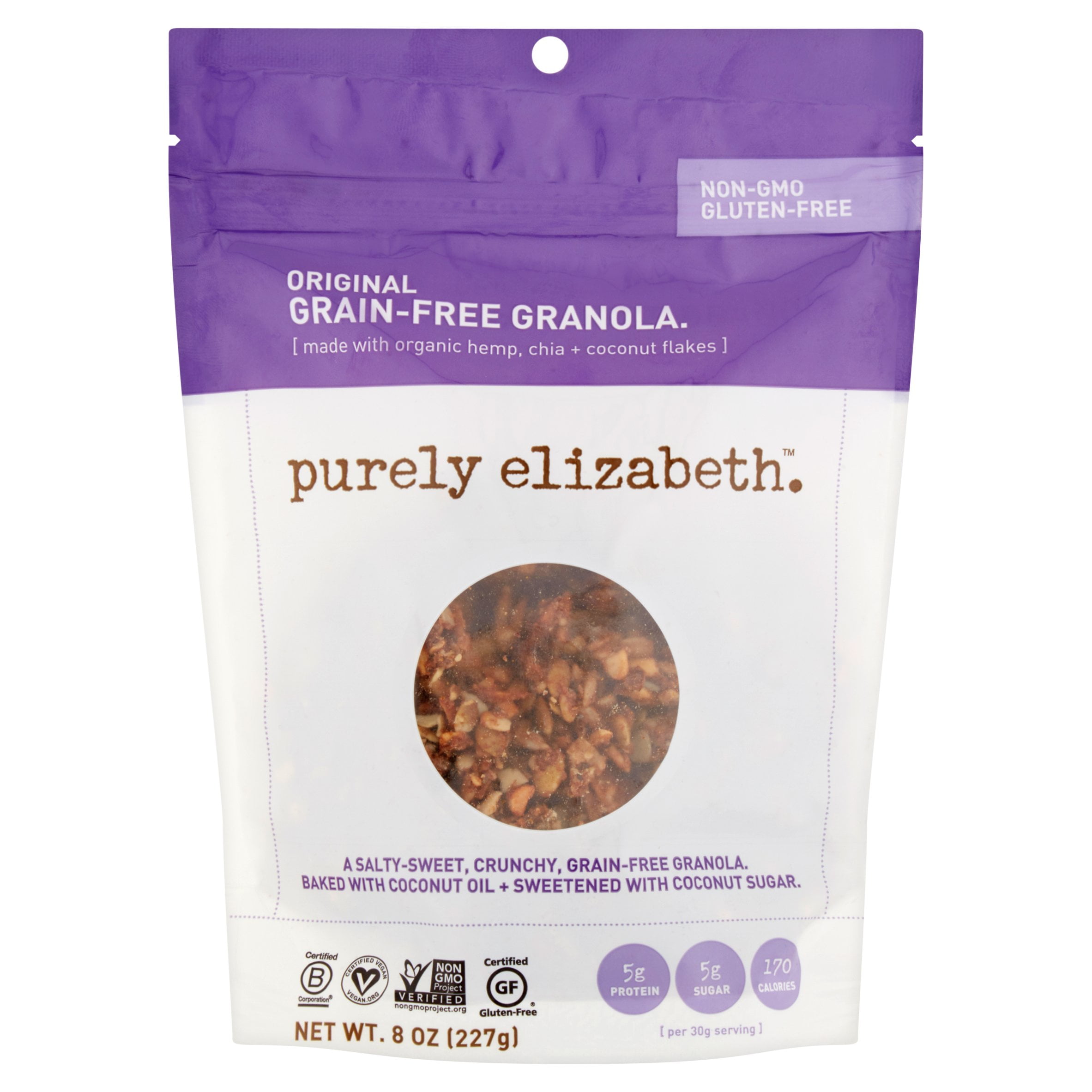 Purely Elizabeth Original GrainFree Granola, 8 oz, 6 pack
