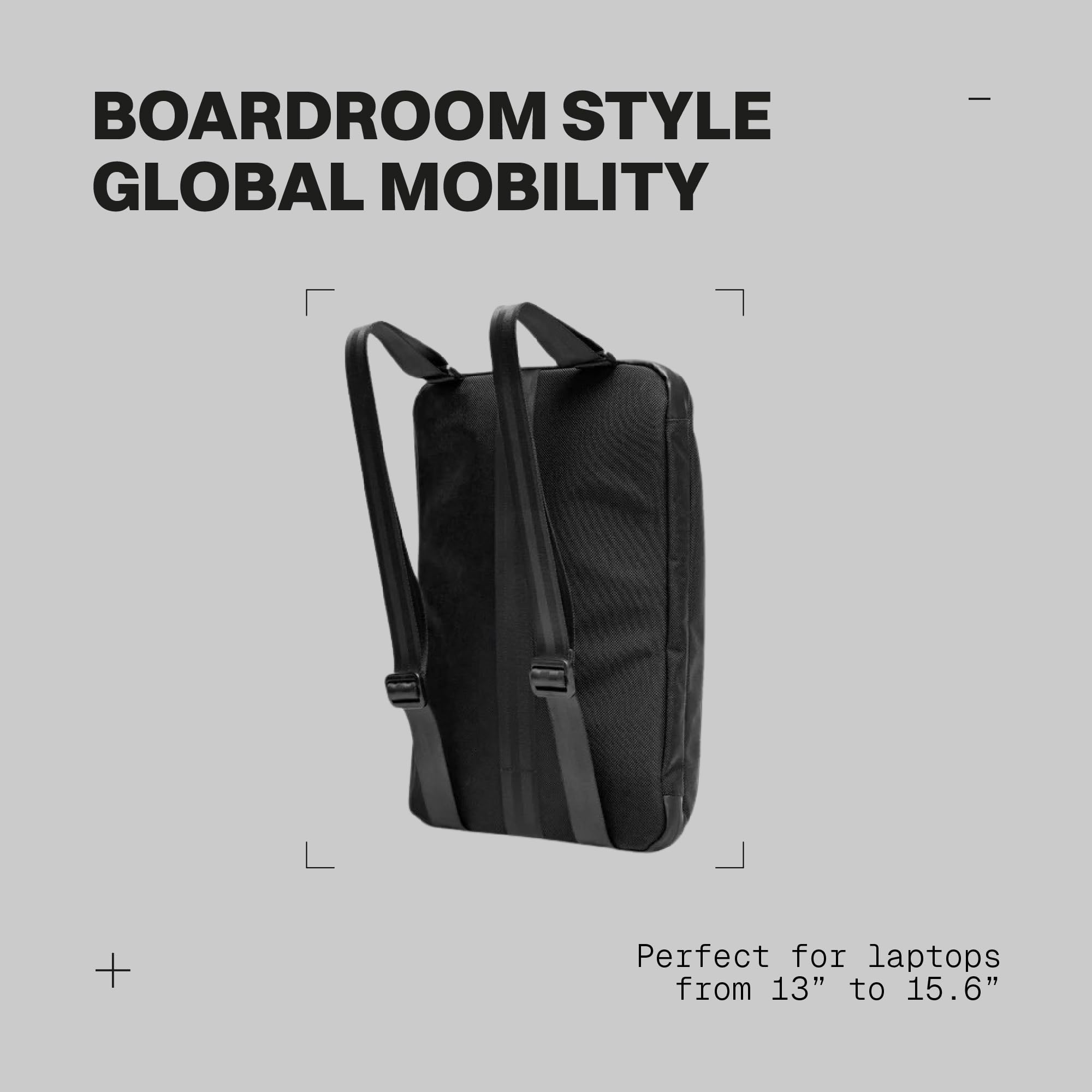 The Frenchie Co. 2-in-1 Speed Briefcase, Laptop Briefcases with Collapsible Workstation Stand, Backpack & Briefcase Carry Options, Made of Ballistic Nylon