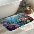thumbnail image 4 of 1pc Colorful Underwater Absorbent Non-Slip Bathroom Thickened Flannel Rug Decor,Soft,Quick Drying,Suitable For Indoor/outdoor Use,Bathrooms,Bedrooms,Kitchens,Terrace,Laundry Rooms,16"x24", 4 of 7