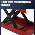 thumbnail image 3 of Oumurs Motorcycle Scissor Jack Lift 1100 LBS ATV Motorcycle Dirt Bikes Scooter Red Mini Crank Stand, 3 of 10