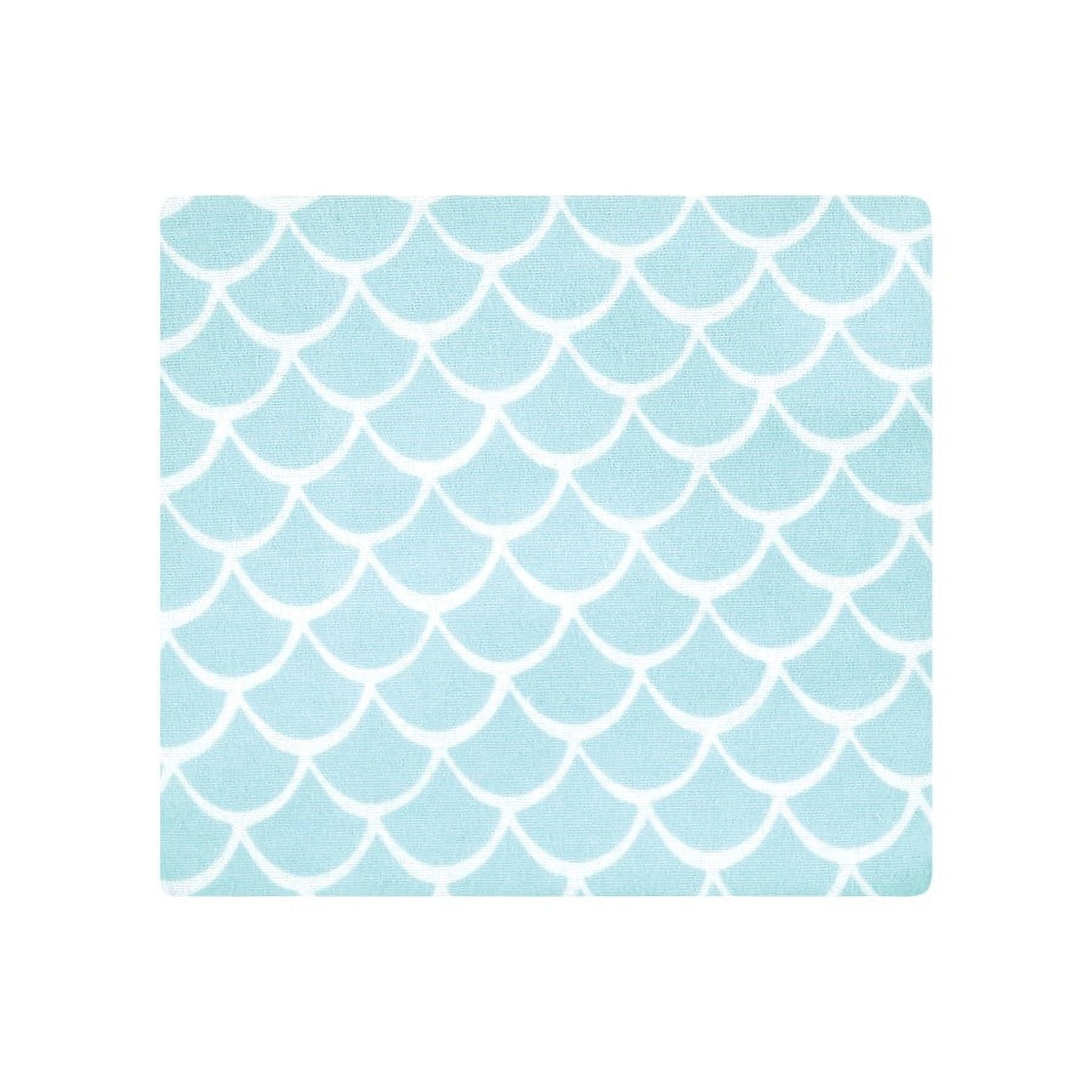 Hudson Baby Unisex Baby Cotton Poly Flannel Receiving Blankets Bundle, Mermaid, One Size