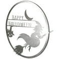 thumbnail image 4 of Northlight Flying Witch Happy Halloween Wall Sign - 17" - Silver, 4 of 9