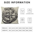 thumbnail image 5 of YINGXI  Black Norse Viking Design Dragon Decorative Pillow Covers Cozy Soft Throw Pillowcase Square Couch Cushion Cover for Home Decor Sofa Living Room Bed Car 18x18in, 5 of 5