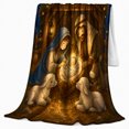 thumbnail image 2 of decorative motif Holy Family Manger Scene Peaceful Christmas, Festive decorative motif Scene, Warm Flannel Blanket for Living Room and Family Room, Art Lovers Christmas Gift, Festive Home Decor, 2 of 9